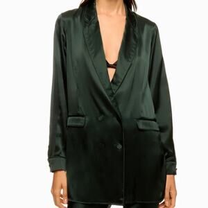 Silk Laundry Relaxed Blazer Size Small